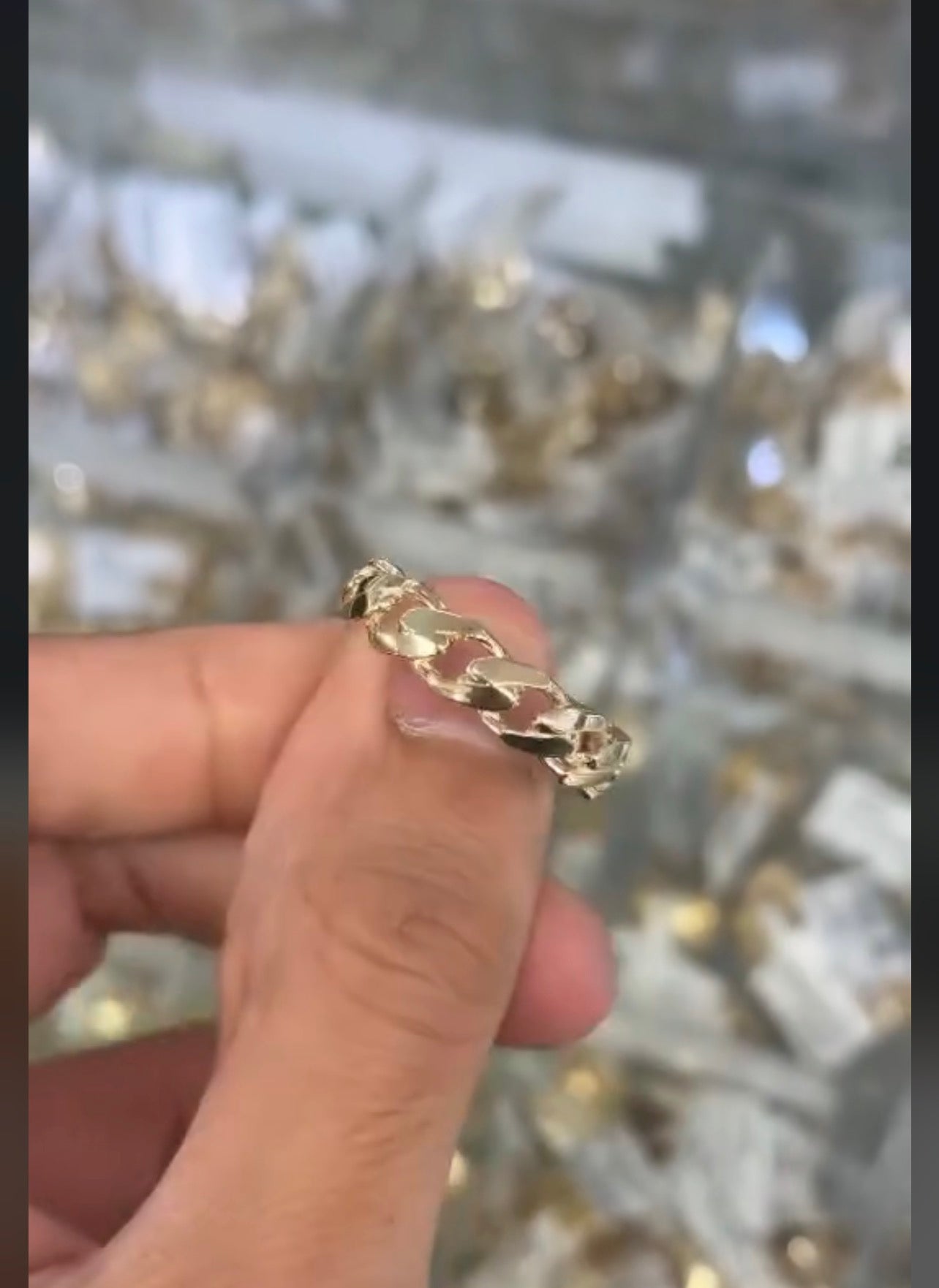 10k gold Cuban ring size 7