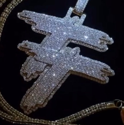 10k Gold custom KB pendant  VS Diamonds
